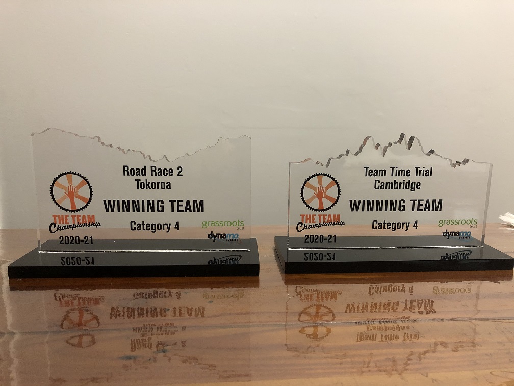 Dynamo Team Championships trophies